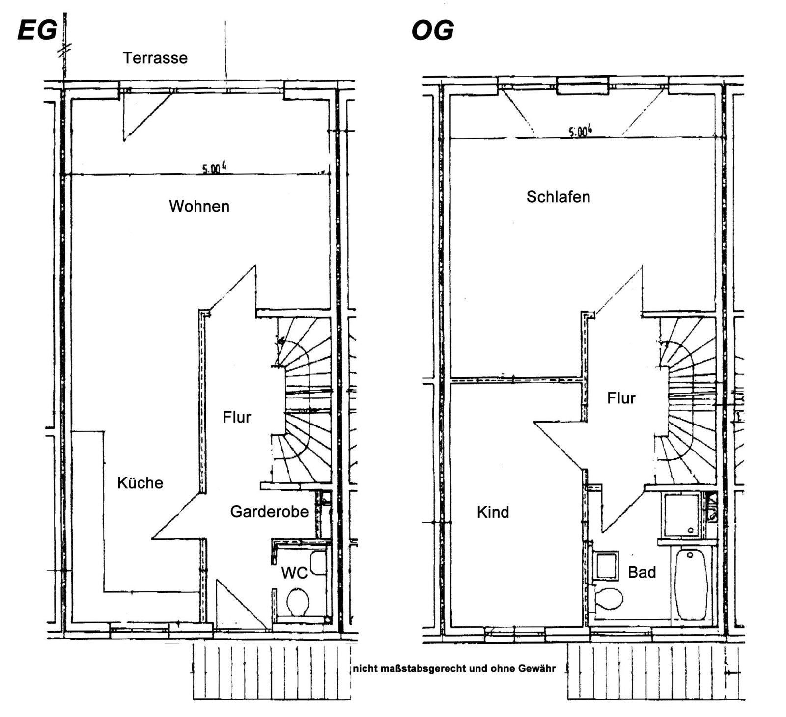Grundriss EG und OG Grundriss EG und OG