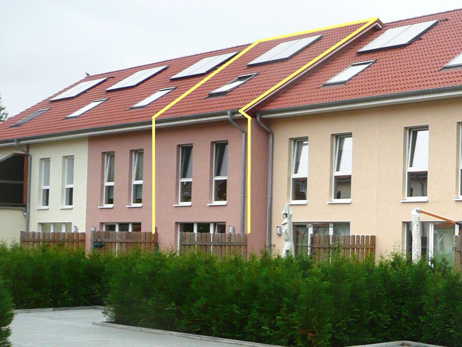 Haus markiert Haus markiert